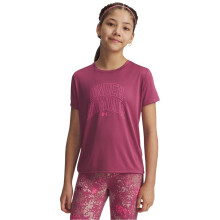 (9-10 Years, Fuchsia) Under Armour Childrens/Kids Tech Varsity Performance T-Shirt