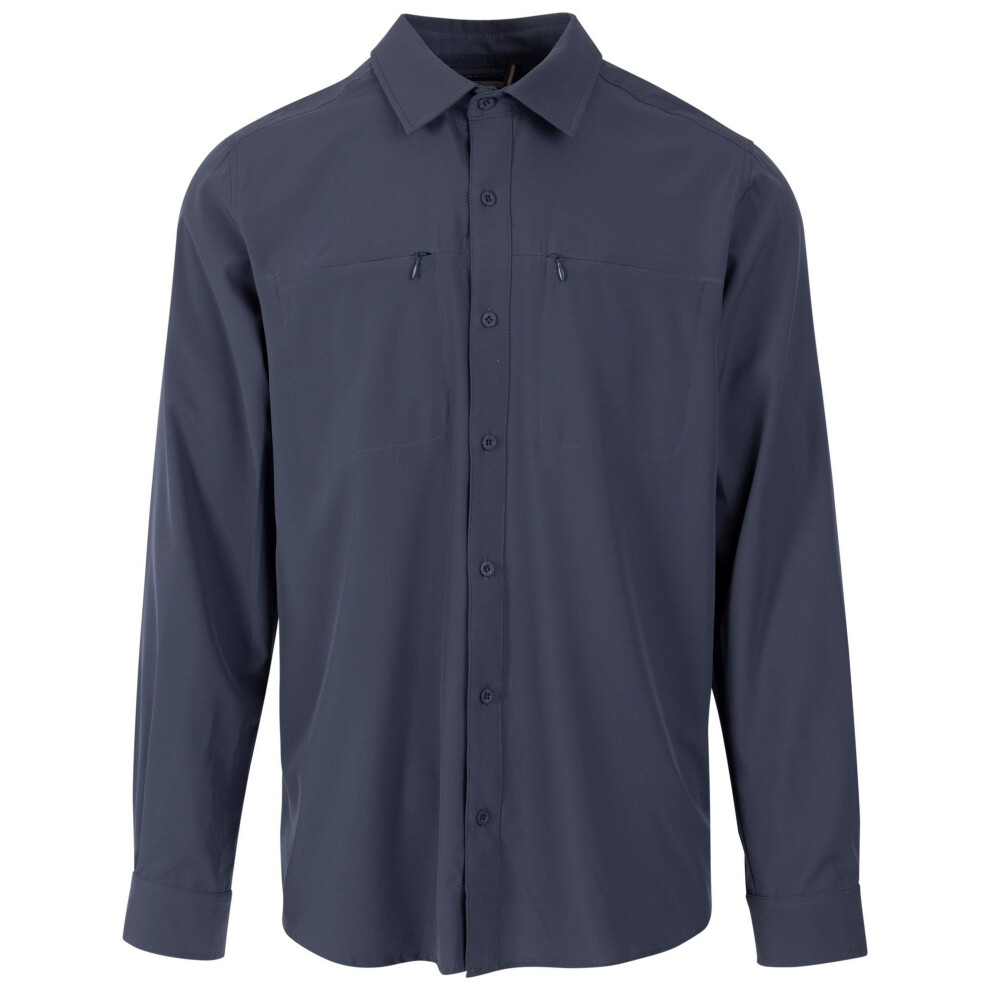 Trespass Men's Cargan Shirt - Flint - L - Flint - 90% Polyester/10% Elastane - Image 3