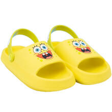 (13 UK Child, Yellow) SpongeBob SquarePants Childrens/Kids Character Sliders
