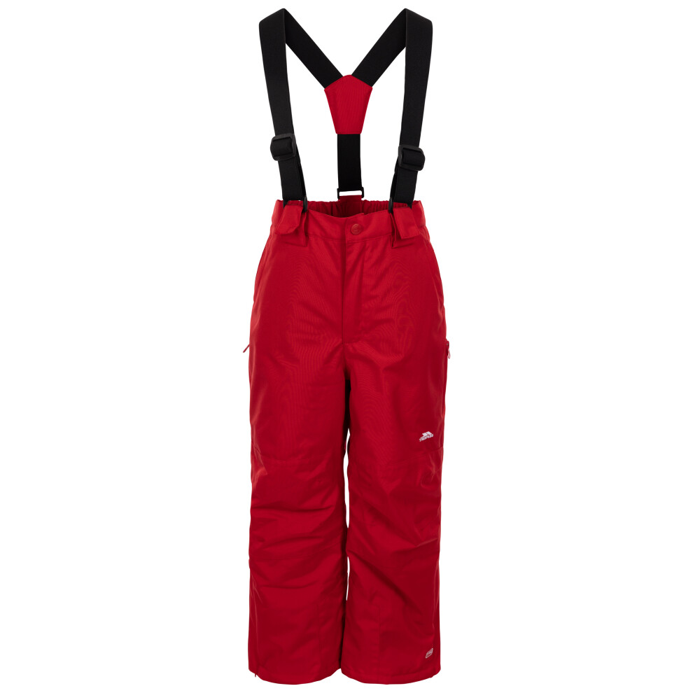 Trespass Kids Ski Trousers Rumi Red 3/4 - Image 2