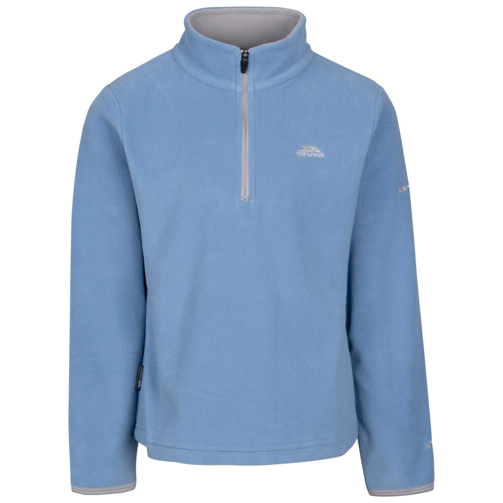 Trespass (7/8, Denim Blue) Girls Casual 1/2 Zip Fleece Top - Sybil - Image 3