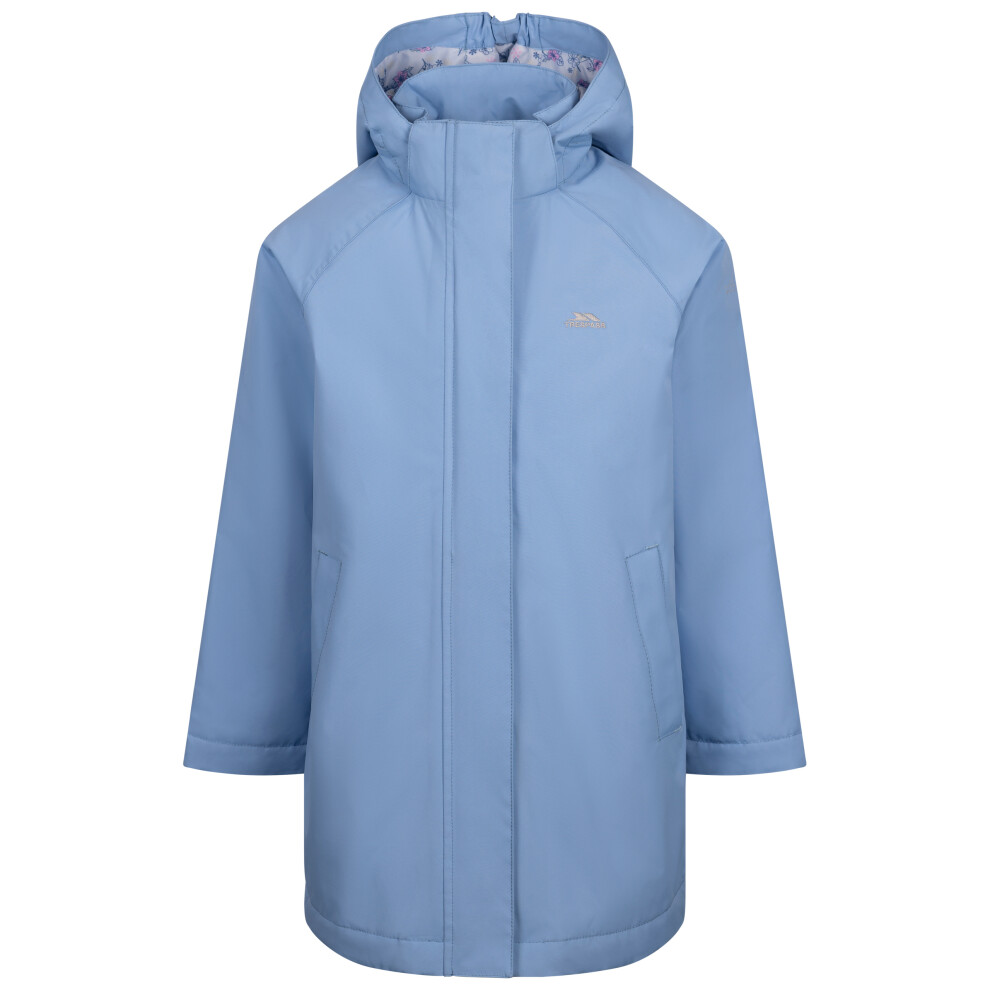 Trespass Girls Waterproof Rain Jacket Maydew Blue 7/8 - Image 2