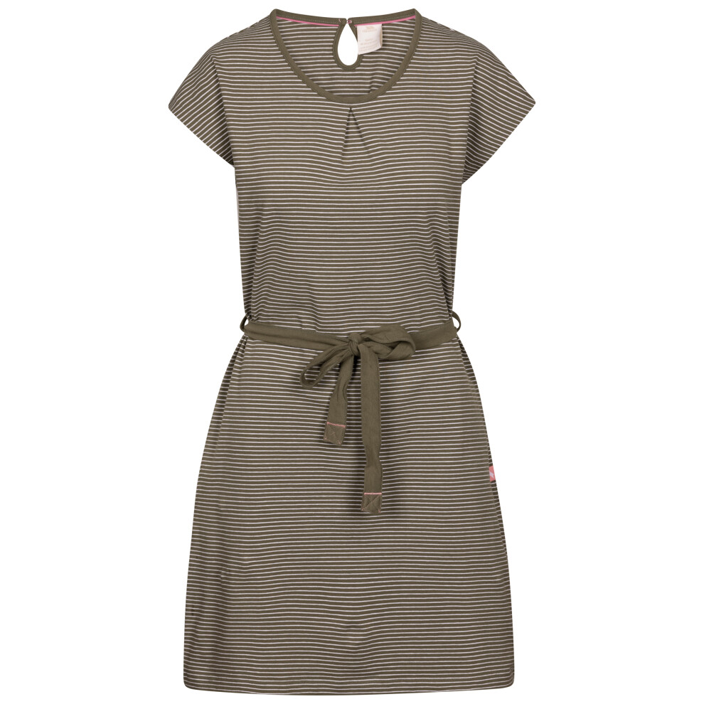 Trespass (10, Herb Stripe) Womens Cap Sleeves Dress - Lidia - Image 3