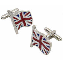 UK Union Jack Flying Flag Cufflinks