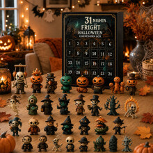 Halloween 31-Day Countdown Calendar with Spooky Figurines