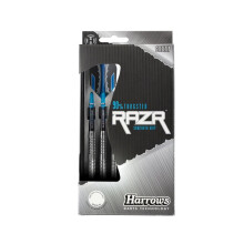(22g, Silver/Blue) Harrows Razr Tungsten Darts (Pack of 3)