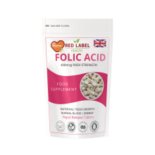 Folic Acid 400mcg 180 Tablets High Strength Reduce Tiredness Fatigue