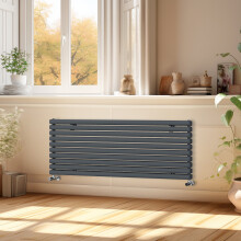 (1600x590mm) Right Radiators Horizontal Vertical Oval Column Designer Radiator Double Panel Rads