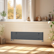 (1600x354mm) Right Radiators Horizontal Vertical Oval Column Designer Radiator Double Panel Rads