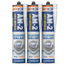 (3 Pack) Dryzone Anti-Mould Silicone Sealant Clear 310ml