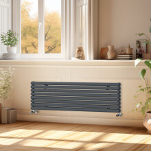(1600x472mm) Right Radiators Horizontal Vertical Oval Column Designer Radiator Double Panel Rads