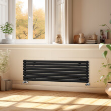 (1600x472mm) Right Radiators Horizontal Vertical Oval Column Designer Radiator Double Panel Rads