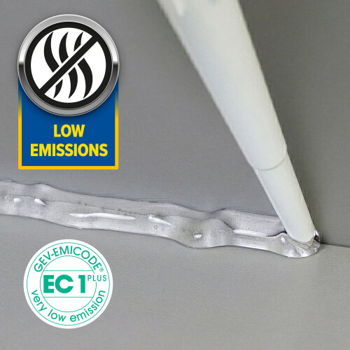 (2 Pack) Dryzone Anti-Mould Silicone Sealant Clear 310ml 1