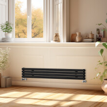 (1600x236mm) Right Radiators Horizontal Vertical Oval Column Designer Radiator Double Panel Rads