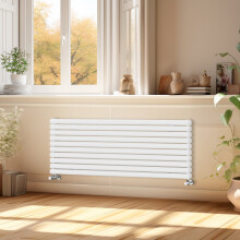 (1600x590mm) Right Radiators Horizontal Vertical Oval Column Designer Radiator Double Panel Rads