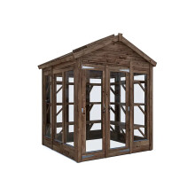 Wooden Greenhouse With x1 Shelving Pack W6' x D6' / W1.8m x D1.8m, Growzilla . Dunster House