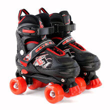 GEEZY Quad Skates Adjustable Red & Black Roller Skates for Girls & Boys