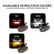 Car Truck Eyelash Eye Side Light DRL Running Light Clearance Lamp Warning Lights Rear Taillight White