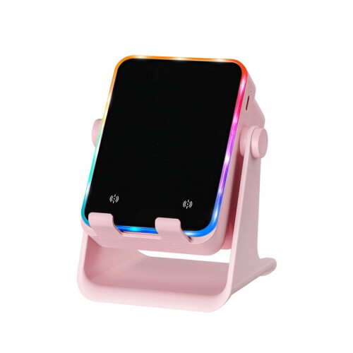 Induction Speaker Phone Stand with  Speaker RGB Colorful Light Adjustable Holder