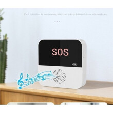 Sistema de Pager WiFi Sem Fio para Cuidadores de Idosos Recurso com Botão de Chamada de Emergência SOS, para Idosos e Pacientes