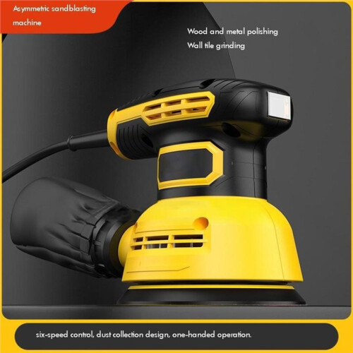 5Inch Orbital Sander 12000RPM 6 Variable Speed Sander Machine High Performance Dust Collection System EU Plug