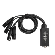 RJ45 CAT6 zu Audio Snake 4 Kanal XLR 3Pin Multi Netzwerk Breakout Kabel Splitter für Bühnen-Soundbeleuchtung