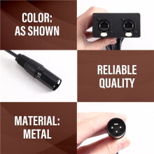 8CH XLR 3Pin Multi Network Breakout for Stage Sound Lighting and Recording Studio 8-CH XLR to 2xSTP CAT6 RJ45 Ethercon