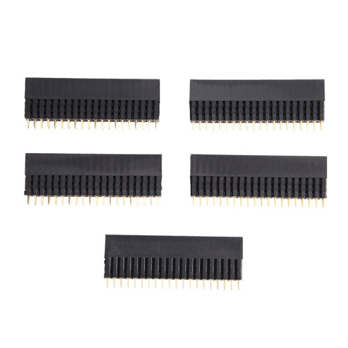 2x20-Pin Extra Tall GPIO Stacking Headers for Raspberry Pi 5/4B/A+/B+/2/3 - 0.1" 2.54mm Pitch (5Pcs)