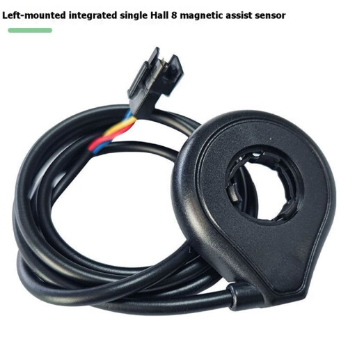 Left-Side Integrated 8 Magnet Hall PAS Sensor, Electric Bicycle Pedal Assist Sensor for Ebike Conversion Kit