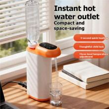 Tragbarer Haushalts-Desktop-Heißwasserspender, Reise-Wasserpumpe, Kleiner Instant-Wasserspender Grüner EU-Stecker