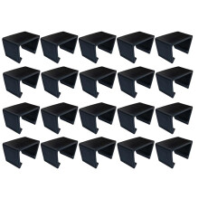 20 Pezzi Clip per Mobili da Patio All'Aperto per Divano Sezionale, Connettori di Allineamento per Divano In Rattan, Nero
