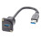 USB 3.0 D-Serie Patchpanel Monteringskabel Hona Till Hane för XLR Panelmontering och Flänsmontering 1