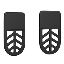 Silicone Flexible Sponge Holder Sink Holder for Kitchen 2PCS Black Sink Wall Mount Adhesive Hanging Drain Accessories