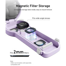 Harde Case voor Osmo Pocket 4/3 Deksel met 4 Mag Filter Sleuven (voor Groothoeklenzen) & Afneembaar voor Pocket 4/3