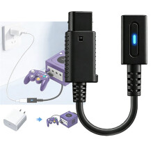 12cm Typ C 45W PD Ladekabel für NGC GameCube Konsole USB C Stromversorgungskabel (mit Blauem LED-Anzeigelicht)