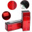 1Pair 12V Rectangular Submersible LED Trailer Light - Red Turn Signal Tail Brake Lights for Trucks Trailers Van 1