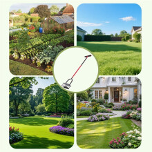 Lawn Aerator,Automatic Dirt and Leaf Clean Design,Heavy Duty Manual Lawn Aerator Tool,Yard Grass Aerator for Lawn