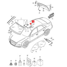 Interior Rearview Mirror Base Cover Housing Replace 4H0907299A 4H0907299DG8 for A8 D4 S8 2011-2014 Accessories