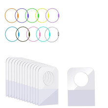 Card Holder Organizer with 200 Self Adhesive Tabs and 10 Loop Rings for Yoto Cards Kids Travel Carrier