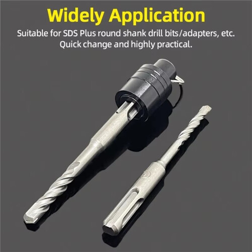 SDS  Shank Drill Bit Holder Keychain 10mm SDS Adapter Extension Bar Socket Adapter Easy Change Hand-Held Holders 1