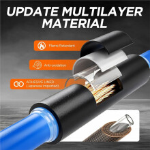5:1 Värmeschrinkrörsset 365PCS, 5:1 Förhållande Shrink Wrap Tubing med Lim, Värmeschrinktrådanslutningar för Bil och Husvagn