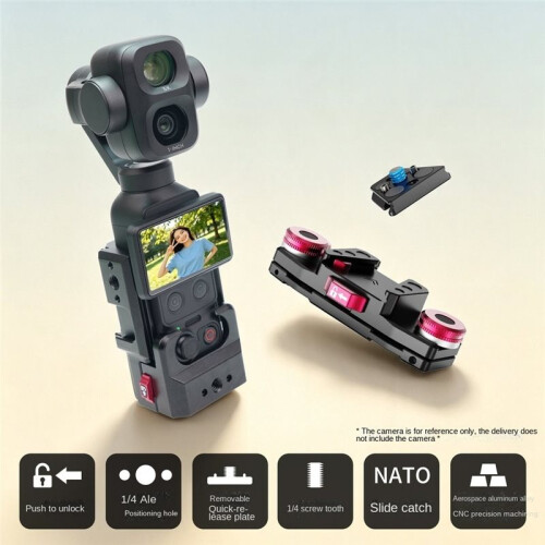 Multi Function Expansion Frame Cage Quick Release Strap Backpack Straps Belt Clip for  Pocket 4 Camera Gimbal Bracket 1
