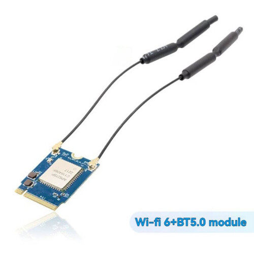 Modulo WiFi 6 per Orange Pi 5 Modulo Wi-Fi 6+BT5.0 2.4GHz 5GHz Supporta BLE 1