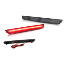 Smoked Lens Red LED Rear Bumper Reflector Lights for Challenger 2015-2023