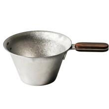 Pure Titanium Espresso Maatbeker Handgebrouwen Koffiefilter met Handvat en Maatmarkeringen voor Perfecte Bereiding