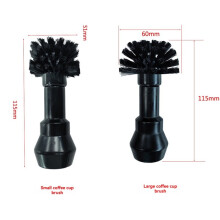 2PCS Koffie Espresso Machine Reinigingsborstel Koffie Portafilter Reinigingsborstel Verwijdert Efficiënt Koffiedik