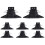 8Pack Adjustable Deck Support Pedestal Deck Foundation Base Support for Floating Deck Platform Deck Floor Height 2