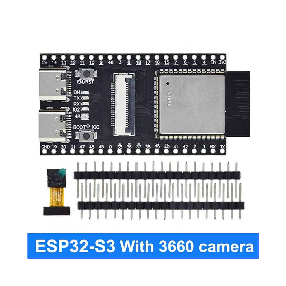 Carte de Développement ESP32-S3 N16R8 CAM Module WiFi+ avec Module ...