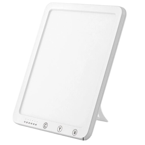 Portable LED Daylight Lamp 10000 Lux with Memory Function 6 Timer Setting 5-Level Brightness 3 Color Temperature Us Plug