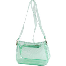 Wasserdichte transparente Crossbody-Tasche aus PVC Grün 20x12x7 cm — festival tasche, durchsichtige schultertasche
